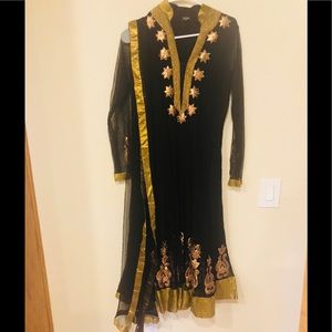 Elegant and classy Black Anarkali Dress